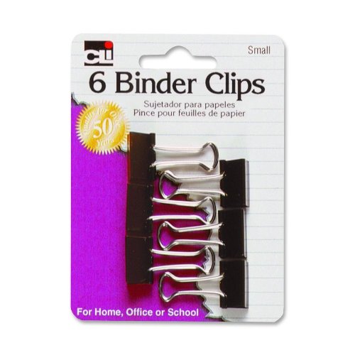 6 Small Binder Clips