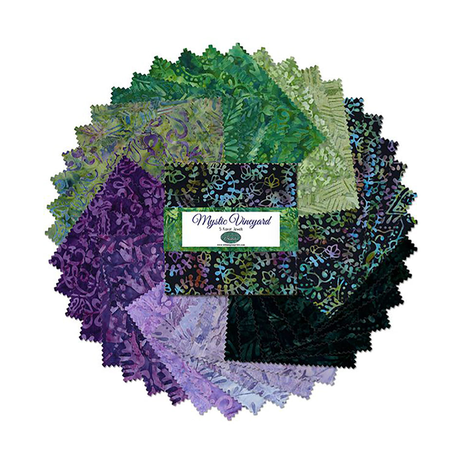 Mystic Vineyard 5 Karat Gem Precut Fabric Squares 506-108-506