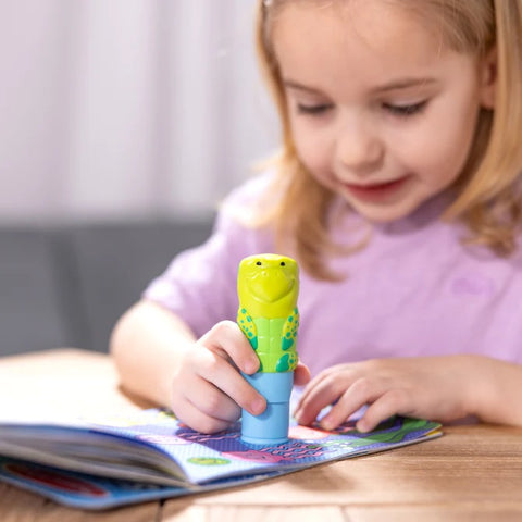 Girl Stamping with Stamper