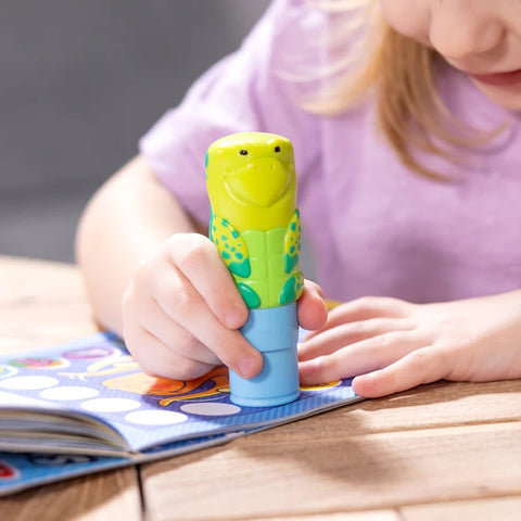Girl Stamping with Stamper