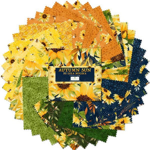 Autumn Sun Collection 5 Karat Cotton Fabric Crystals