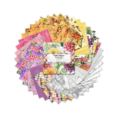 Dahlia Botanica Collection 5 Karat Cotton Fabric Crystals 508-880-508