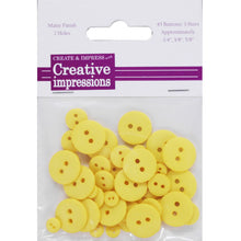 Yellow Resin Buttons