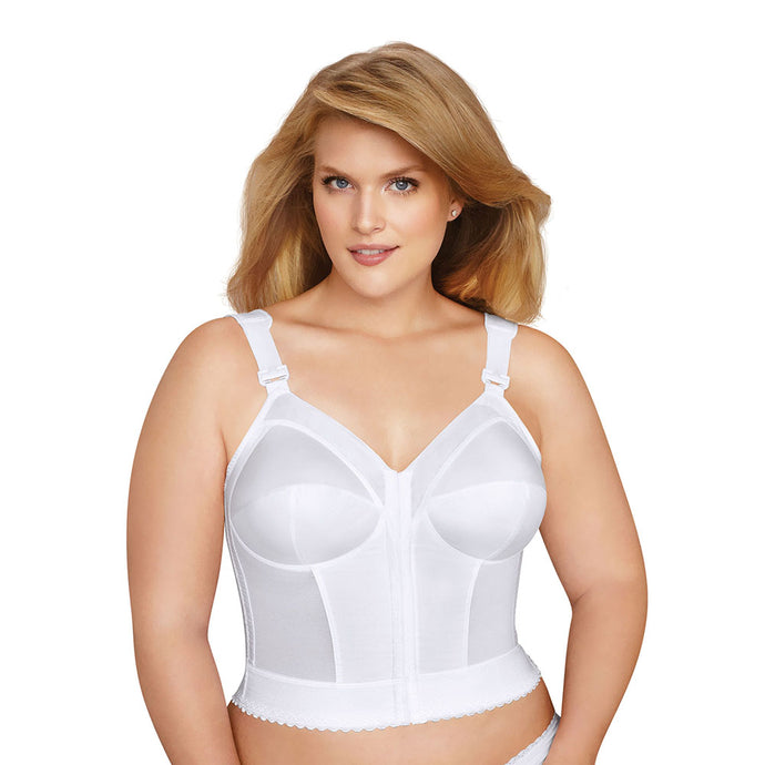 Women's Slimming Wireless Back & Posture Support Longline Bra with Front Closure 5107530