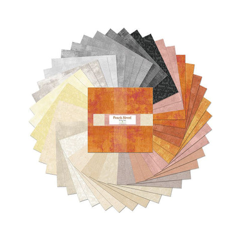 peach street, Cotton Fabric 10 Karat Crystals 512