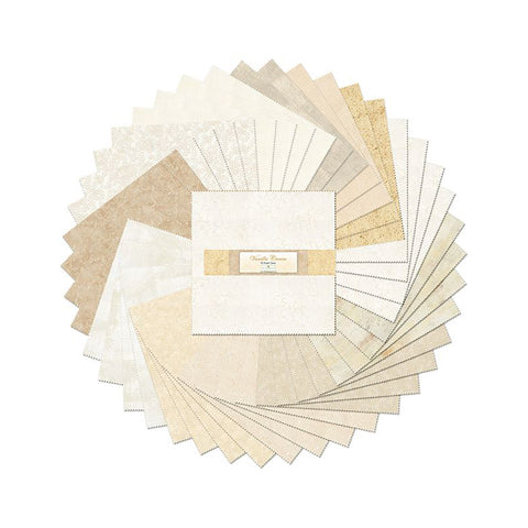 vanilla cream, Cotton Fabric 10 Karat Crystals 512