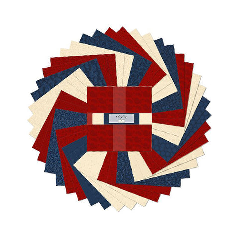 old glory, Cotton Fabric 10 Karat Crystals 512