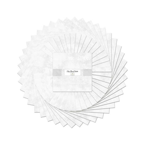 dry brush white, Cotton Fabric 10 Karat Crystals 512