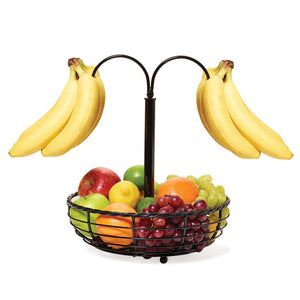 Fruit Basket with Bananas and Other Fruits