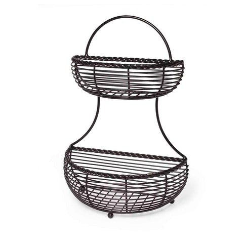 Rope 2 Tier Countertop Storage Basket 5153170