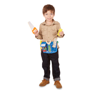 boy wearing belt and tools