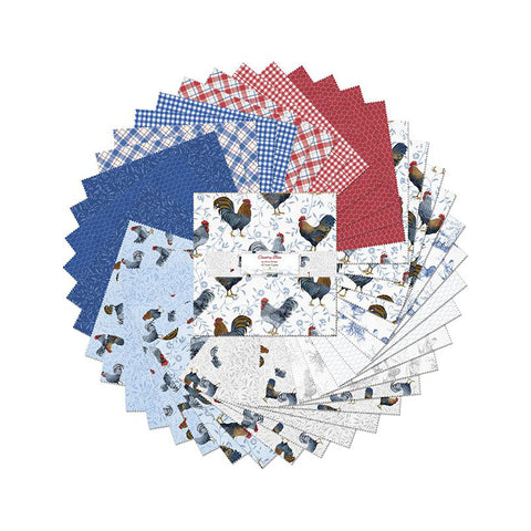 Country Blue Collection 10 Karat Cotton Fabric Crystals 518-881-518