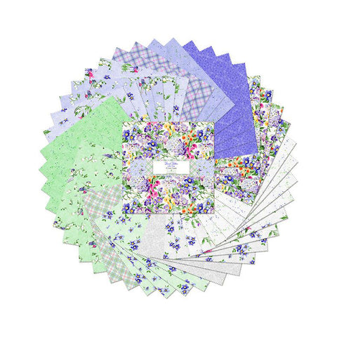 Floral Flutter Collection 10 Karat Crystals Cotton Fabric 518-890-518