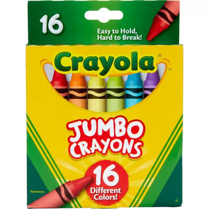 16 Count Color Variety Jumbo Crayons 52-0390