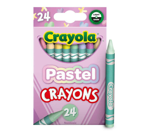 Crayola 24-count Pastel Crayons in box