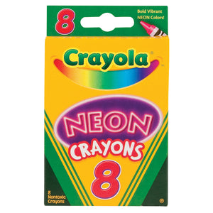 8 Count Neon Crayons 52-3418