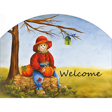 Scarecrow Strawbale Plaque 522