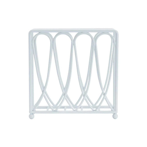 Victorian Loop White Wire Napkin Holder 5246372
