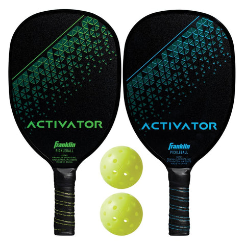 Franklin 2-player Activator Wood Pickleball Paddles & balls