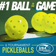 #1 Ball in the Game; 6 Tournament Pickleballs; USA Pickleball Approved
