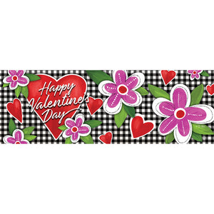 Gingham Valentine Signature Sign