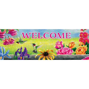 Hummingbirds Flutter Signature Sign