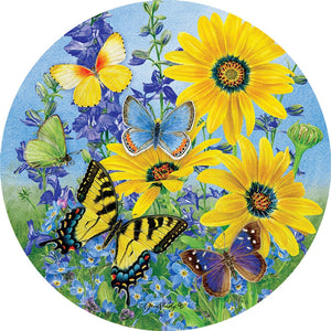 Blue & Yellow Butterflies Suncatcher