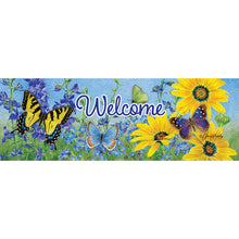 Blue & Yellow Butterflies Signature Sign