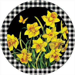 Daffodil Check Suncatcher