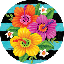 Hibiscus Stripe Accent Magnet