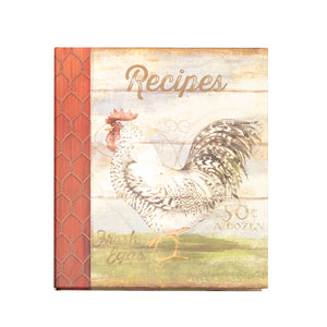 Barnyard Rooster Recipe Binder 53725