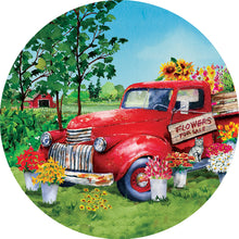 Flower Truck Accent Magnet