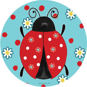 Ladybug Check Accent Magnet