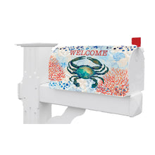 Crab and Coral Mailbox Cover