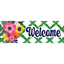 Floral Lattice Signature Sign