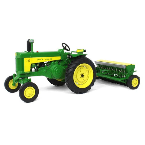 1/16 John Deere 730 Tractor with Wide Front & Grain Drill 45790