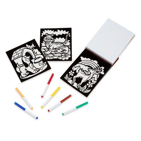 coloring pad and marke