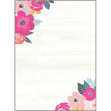 Magenta Flowers Memo Pad 542-5719