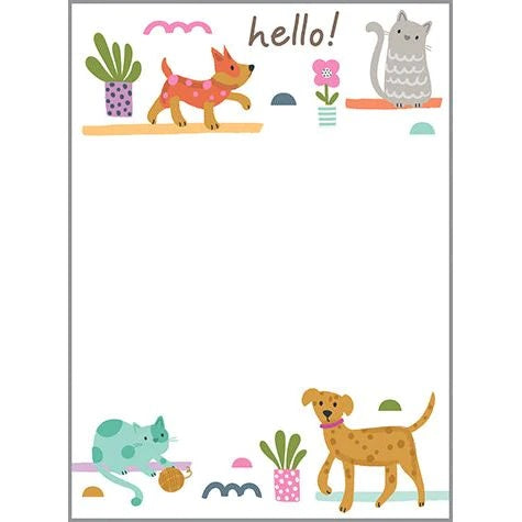 Cats and Dogs Memo Pad 542-5746