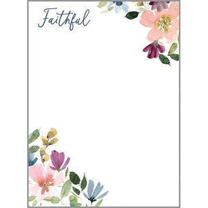 Faithful Flowers Memo Pad 542-7102