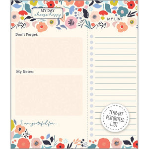 Flower Blossoms Daily Planner Pad 548-5805