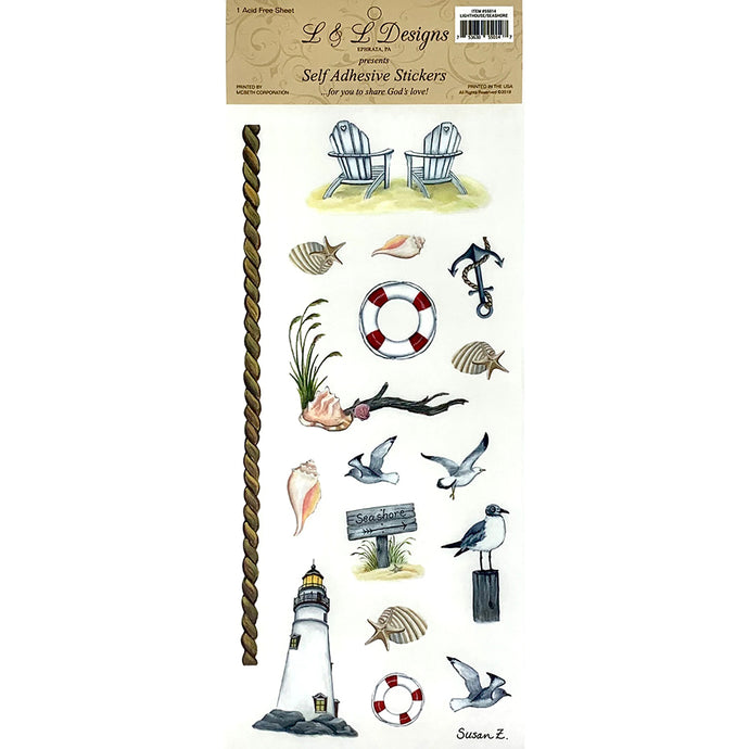 Lighthouse Seashore Stickers 55014