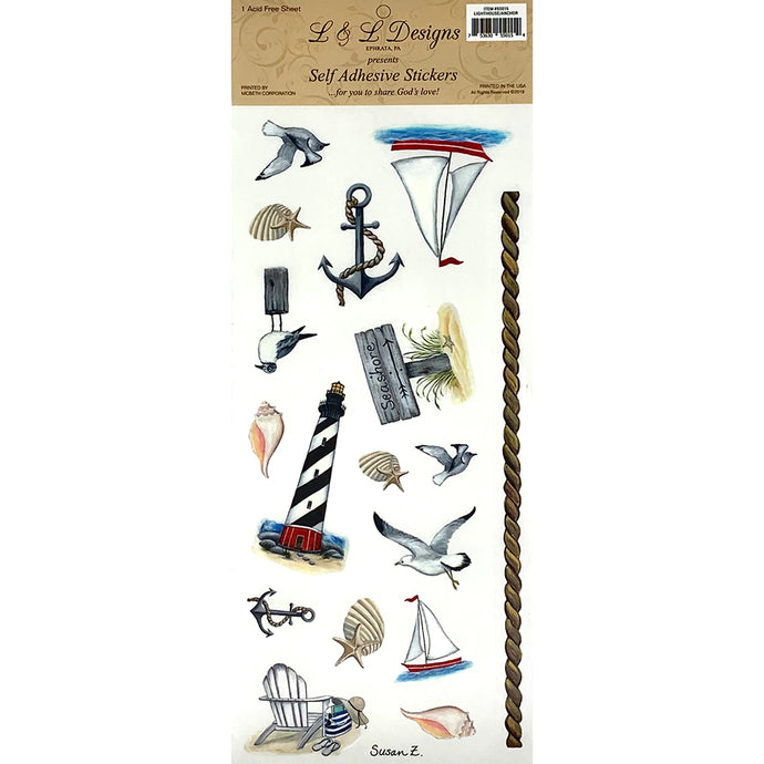 Lighthouse Anchor Stickers 55015