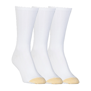 White 3-Pack Women's Ultra Soft Verona Crew Socks 5567