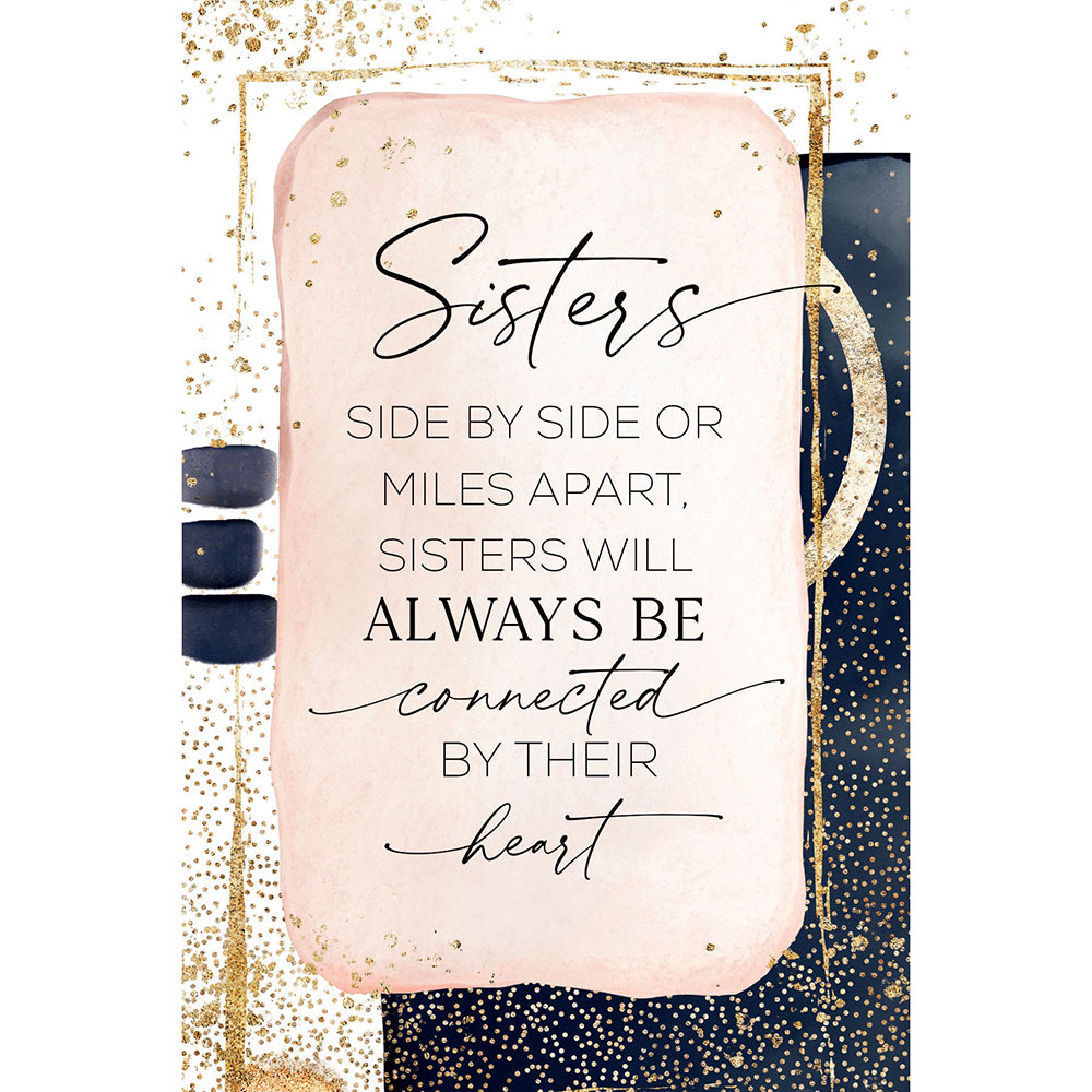 Sisters Side by Side Wood Plaque 5608