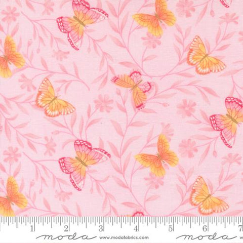 pink, Kindness Collection Butterflies Cotton Fabric 56151