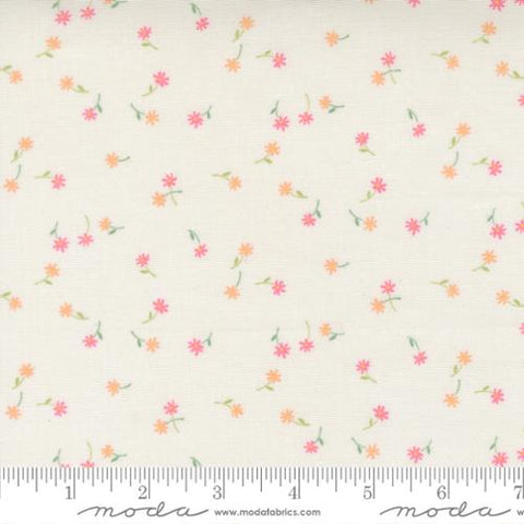 cream, Kindness Collection Fluttering Flowers Cotton Fabric 56154