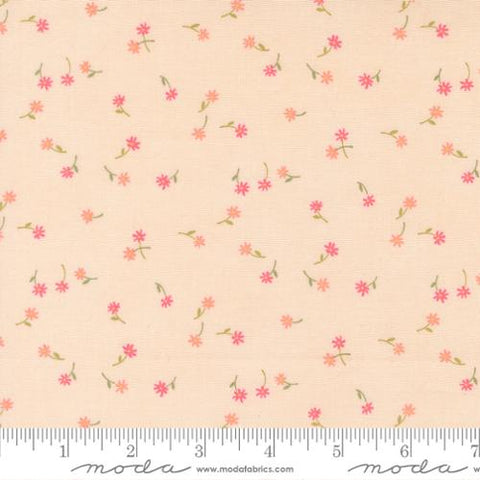peach, Kindness Collection Fluttering Flowers Cotton Fabric 56154