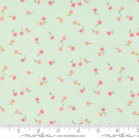 sage green, Kindness Collection Fluttering Flowers Cotton Fabric 56154