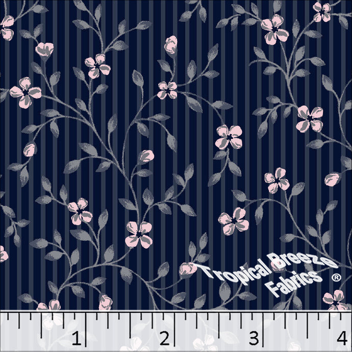 Tropical Breeze Fabrics Poly Cotton Floral Dress Fabric 5641-B
